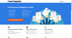 Desktop Screenshot of formtemplate.org